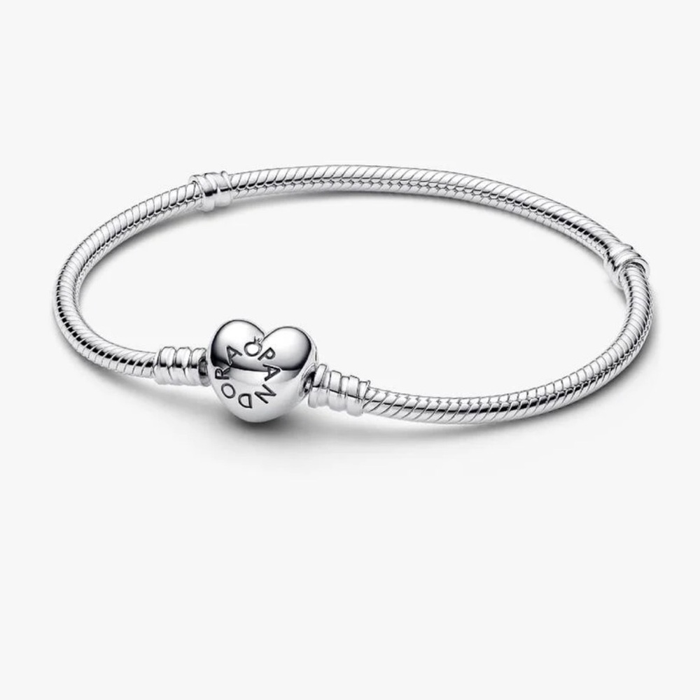 Pandora Silver Heart Clasp Bracelet
